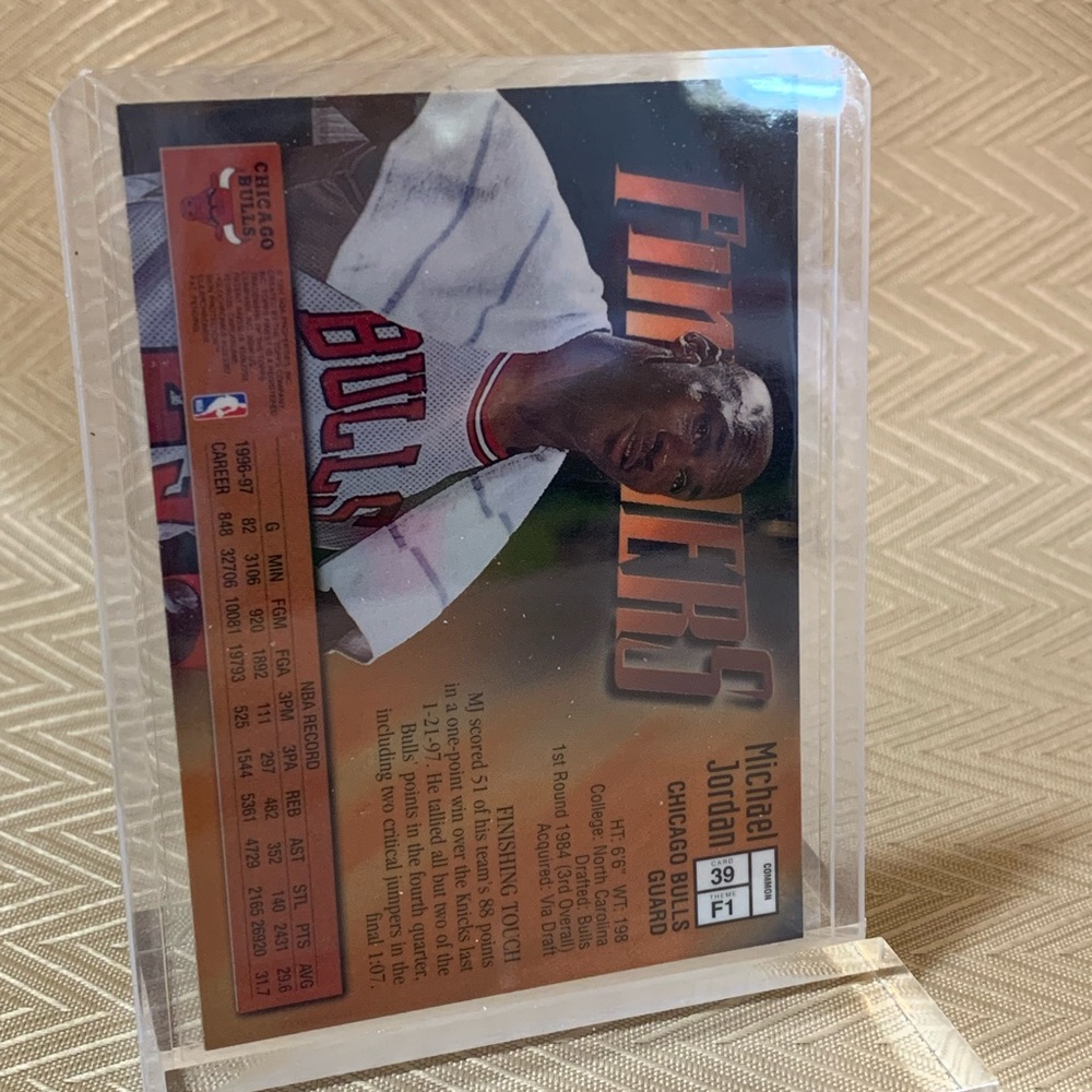 Michael Jordan Topps Finest Refractors -Finishers - Picture 2 of 4